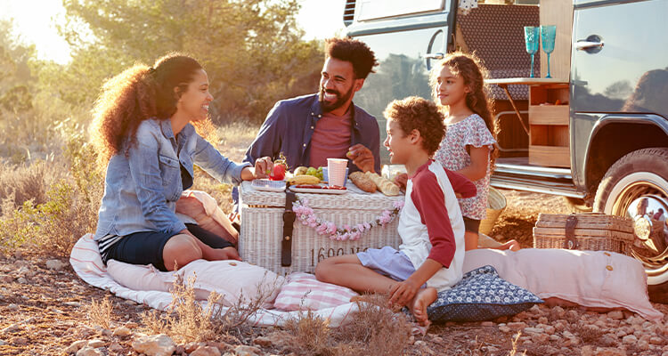 Celebrate having car insurance in South Africa with a family car-side picnic.
